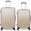 Image de hero - lot de 2 - valise grand format et valise weekend taurus - beige