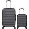 Image de hero - lot de 2 - valise weekend et valise cabine xxs renoso - gris fonce