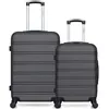 Image de hero - lot de 2 valises weekend et cabine renoso - gris fonce