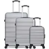 Image de hero - lot de 3 valises grand format weekend et cabine xxs renoso - gris