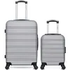 Image de hero - lot de 2 - valise weekend et valise cabine xxs renoso - gris