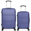 Image de hero - lot de 2 - valise weekend et valise cabine utah - marine