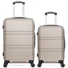 Image de hero - lot de 2 - valise weekend et valise cabine utah - beige