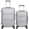 Image de hero - lot de 2 - valise weekend et valise cabine utah - gris
