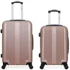 Image de hero - lot de 2 - valise weekend et valise cabine lipari - rose dore
