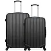 Image de hero - lot de 2 - valise grand format et valise weekend himalaya - gris fonce