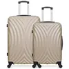 Image de hero - lot de 2 - valise grand format et valise weekend lagos - beige