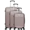 Image de set de 3 valises rigides selenga - rose dore