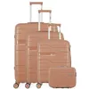 Image de obago - set de 4 valises pegase-c 75 cm 4 roues - vieux rose