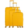 Image de obago - set de 3 valises andromede 75 cm 4 roues - jaune