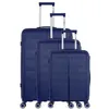 Image de obago - set de 3 valises andromede 75 cm 4 roues - marine