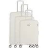 Image de obago - set de 3 valises centaure 75 cm 4 roues - blanc