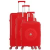 Image de obago - set de 3 valises orion 75 cm 4 roues - rouge