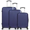 Image de hero - lot de 3 - valise grand format, valise weekend et valise cabine carpates - marine