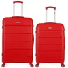 Image de obago - lot de 2 - valise grand format et valise weekend phenix - rouge