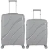 Image de obago - lot de 2 - valise weekend et valise cabine persee - gris