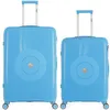 Image de obago - lot de 2 - valise grand format et valise weekend orion - bleu
