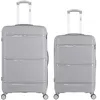 Image de obago - lot de 2 - valise grand format et valise weekend centaure - gris
