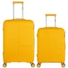 Image de obago - lot de 2 - valise weekend et valise cabine andromede - jaune