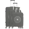 Image de obago - set de 3 valises orion 75 cm 4 roues - gris fonce