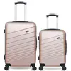 Image de lot de 2 - valises weekend et cabine tigre - rose dore