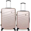 Image de lot de 2 - valises grand format et weekend tigre - rose dore