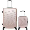 Image de lot de 2 - valises grand format et cabine xxs tigre - rose dore