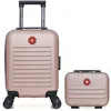 Image de swiss kopper - lot de 2 - valises cabine xxs et vanity wil - rose dore