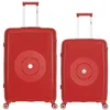 Image de obago - lot de 2 - valise grand format et valise weekend orion - rouge fonce