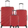 Image de wave paris - lot de 3 - valise grand format, valise weekend et valise cabine xxs danube - bordeaux