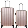 Image de hero - lot de 2 - valise grand format et valise weekend himalaya - rose dore