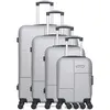 Image de bluestar - set de 4 valises miami-m 75 cm 4 roues - gris