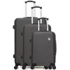 Image de bluestar - set de 3 abs london 4 roues - gris fonce