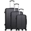 Image de set de 3 valises rigides fogo - noir