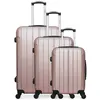 Image de set de 3 valises rigides fogo - rose dore