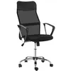 Image de HOMCOM Fauteuil de bureau manager grand confort dossier ergonomique hauteur assise réglable pivotant tissu maille noir