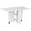 Image de HOMCOM Table de cuisine salle a manger pliable amovible tres pratique en panneaux de particules