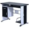 Image de Bureau informatique design en mdf 100 L x 52 I x 75H cm noir et blanc
