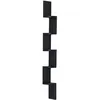 Image de HOMCOM Étagère d'angle design contemporain zig zag 5 niveaux 12L × 12l × 120H cm noire
