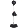 Image de Punching ball sur pied réglable en hauteur 126-144 cm avec gants, pompe et base de lestage noir