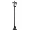 Image de Outsunny Luminaire extérieur solaire lampadaire lanterne classique LED 40 Lm dim. 18L x 18l x 160H cm noir