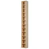 Image de Étagère colonne armoire de rangement CD 12 compartiments 21L x 20l x 175H cm capacité max. 204 CD coloris hêtre
