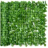 Image de Haie artificiel érable brise-vue décoration rouleau 3L x 1H m feuillage réaliste anti-UV vert