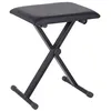 Image de HOMCOM Tabouret banquette réglable pliable pour piano et clavier acier revêtement synthétique noir