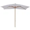 Image de Parasol droit rectangulaire de jardin grande taille dim. 3L x 2l x 2,5H m blanc