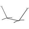 Image de Support pied de hamac structure robuste métal époxy noir hauteur réglable 6 niveaux dim. 2,80L x 1,20l x 1,10H m