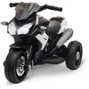 Image de Moto électrique pour enfants 3 roues 6 V 3 Km/h effets lumineux et sonores noir
