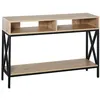 Image de Table Console Table d'Entrée Industriel Multi-rangements 120 x 23,5 x 75 cm Bois Chêne