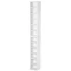 Image de Lot de 2 étagères colonnes armoire de rangement CD 6 + 6 compartiments blanc dim. 21L x 22,5l x 88,5H cm
