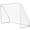 Image de But de football - cage de foot - but futsal dim. 301L x 126l x 200H cm - châssis métal époxy filet PE - piquets inclus - blanc